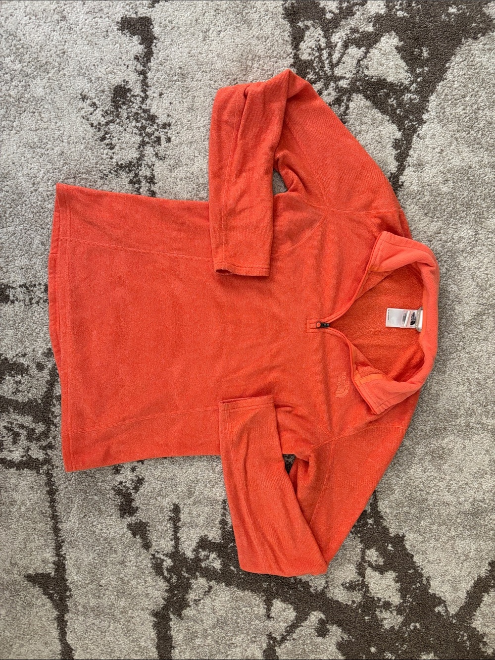 The North Face Women's Orange Quarter-Zip Pullover